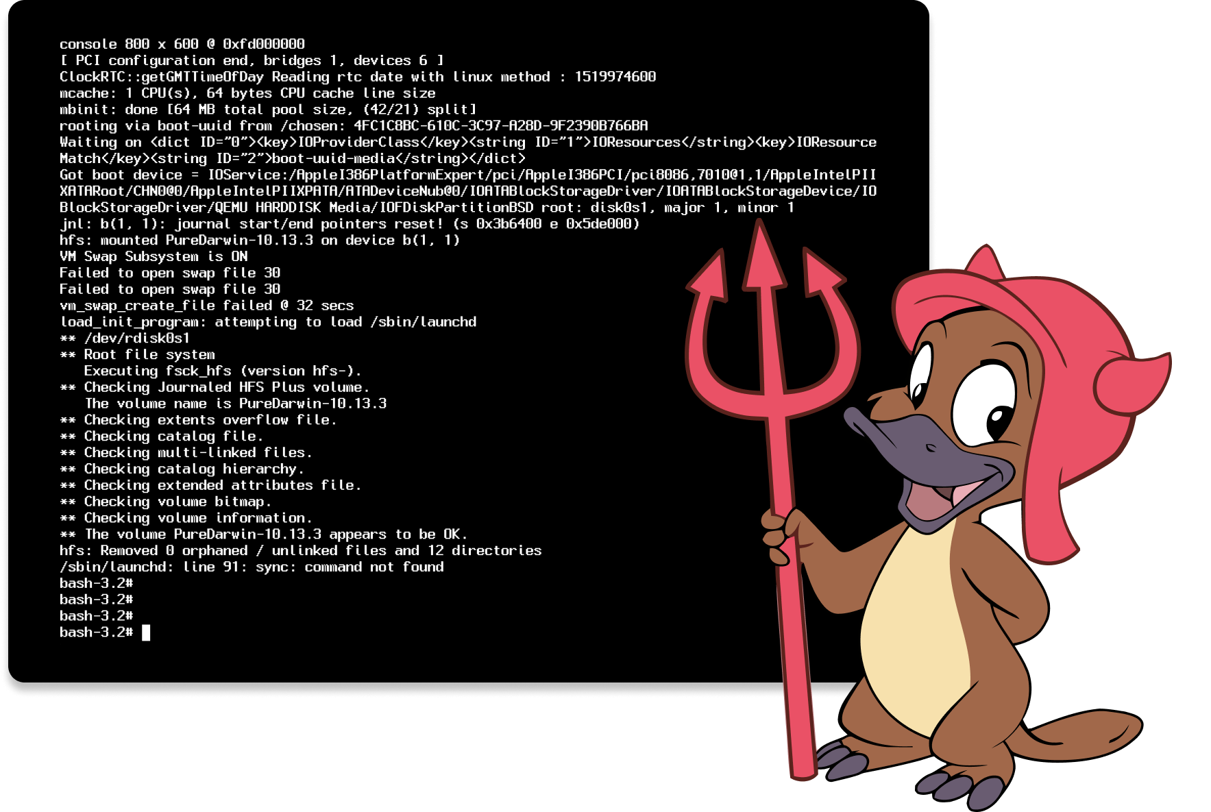 PureDarwin screenshot 1