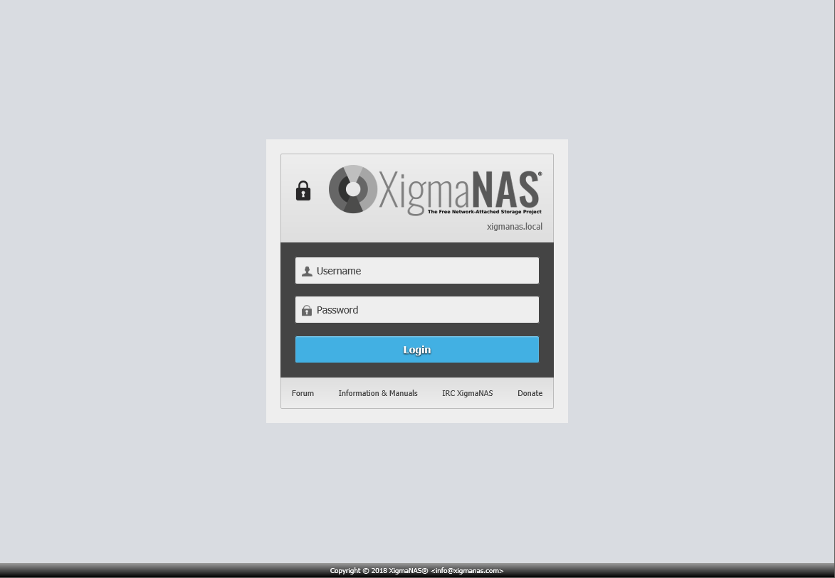 XigmaNAS screenshot 1